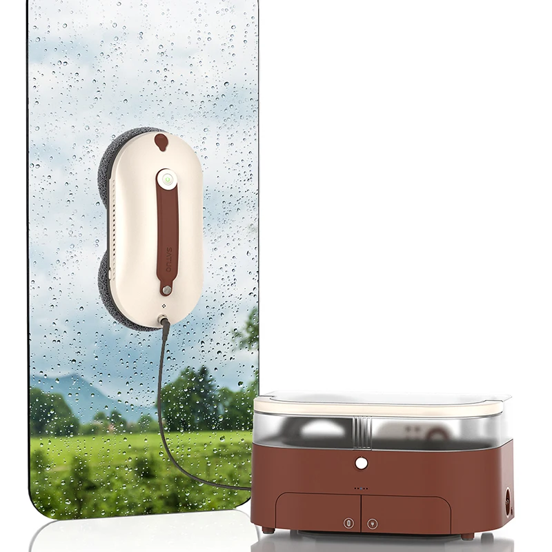2024 Best Quality Auto Water Spray Window Cleaner Robot Smart Glass Cleaning Robot With APP & Remote