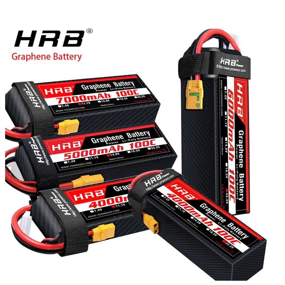 

Graphene Battery 2S 3S 4S 6S RC Lipo 3300mah 4000mah 5000mah 6000mah 7000mah 11.1V 14.8V 22.2V for Car Drone