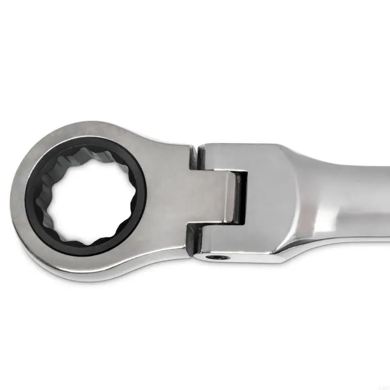 63hf Hand Combination Wrench Spanner เครื่องมือ 72 ทูท. มือจับสั้น 180 °หัวประแจหัวที่ยืดหยุ่นสำหรับการบำรุงรักษารถจักรยาน