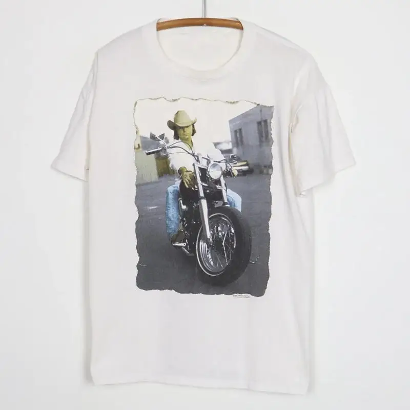 

Vtg 1994 Dwight Yoakam Tour Cotton White Full Size T Shirt J868