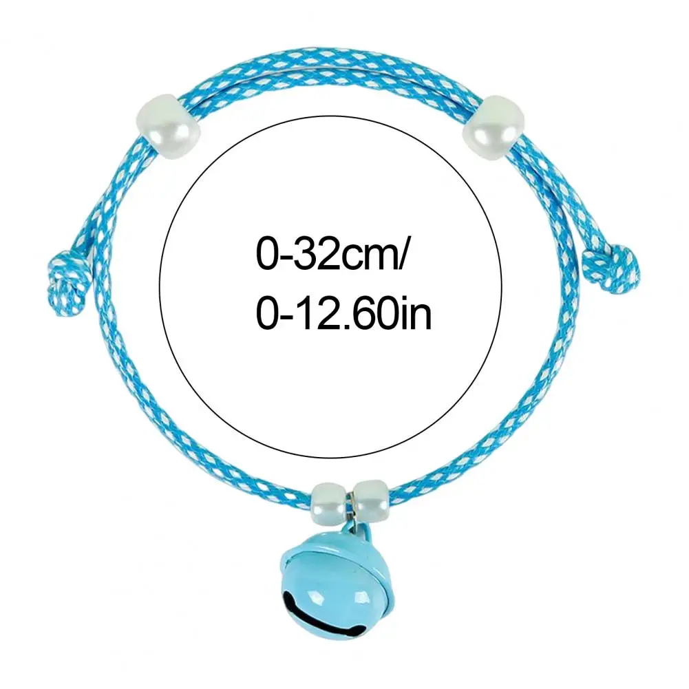 Escape-proof Cat Collar Adjustable Cat Collar Adjustable Slip-on Cat Collar with Bell for Small Dogs Kittens Braided for Puppy