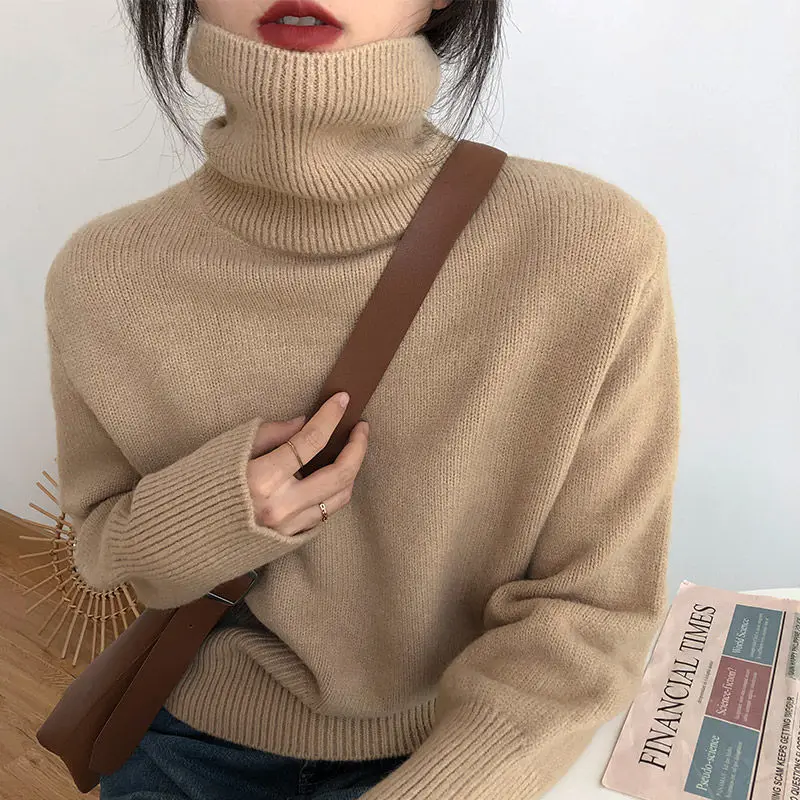 O Neck Loose Female Knitwear Pullovers Cashmere Elegant Women Sweater Soft Knitted Basic Jumper Warm Women's Clothing