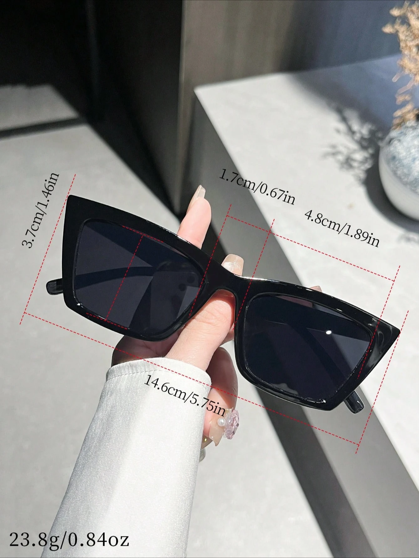 نظارات شمسية عين القطة للجنسين، مناسبة للتصوير في الشوارع والسفر والعطلات والملابس الأنيقة.