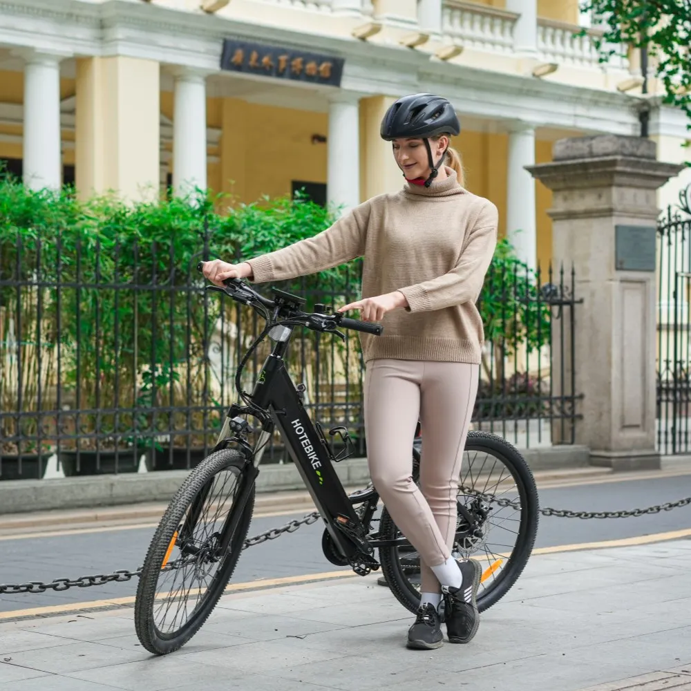 

HOTEBIKE Electric Bike A5AH26 26 Inch Urban Step Through Electric City Bike 250W 350W 500W 750w Long Range Ebike in Eu Warehouse