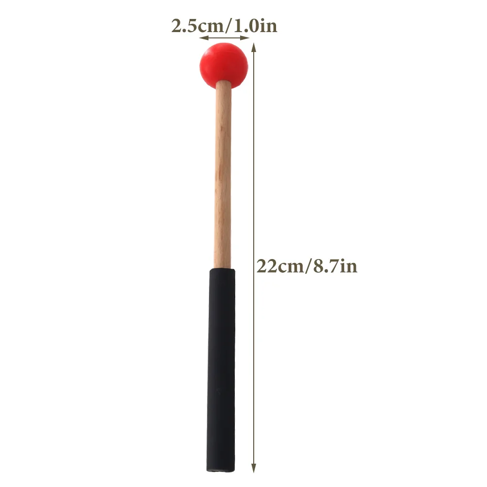 2 Pairs Drumstick Musical Instruments Mallet Xylophone Mallets Percussion Wood Sticks Accessories Marimba Wooden Rubber