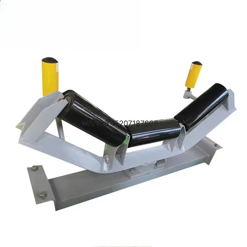 Wmwmnu 800mm Industrial Conveyor Belt Self Aligning Training Roller Frame with Guide Rollers for Factory Wholesaler