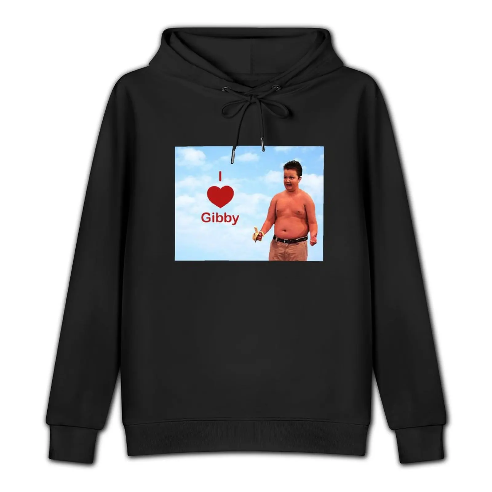 I love Gibby Pullover Hoodie fashion men japanese style anime hoodie