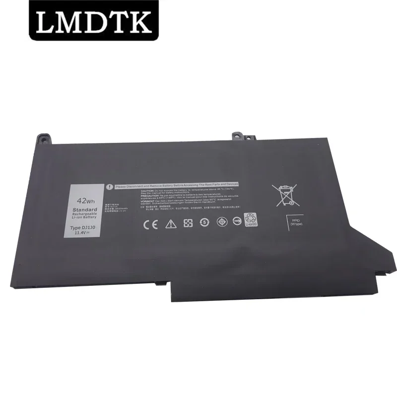 LMDTK Genuine New DJ1J0 11.4V 42WH PGFX4 ONFOH Laptop Battery for Dell Latitude 12 7000 7280 7380 7480 Tablet PC