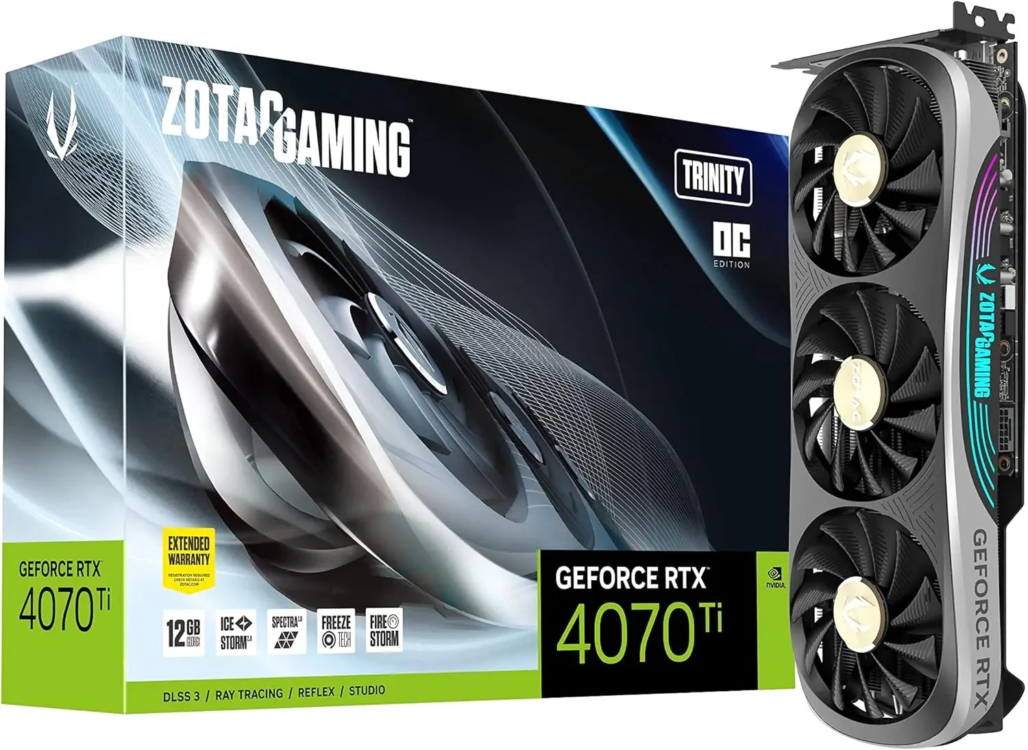 

СОВЕРШЕННО НОВЫЙ ZOTAC GAMING GeForce RTX 4080 Trinity OC 16 ГБ GDDR6X