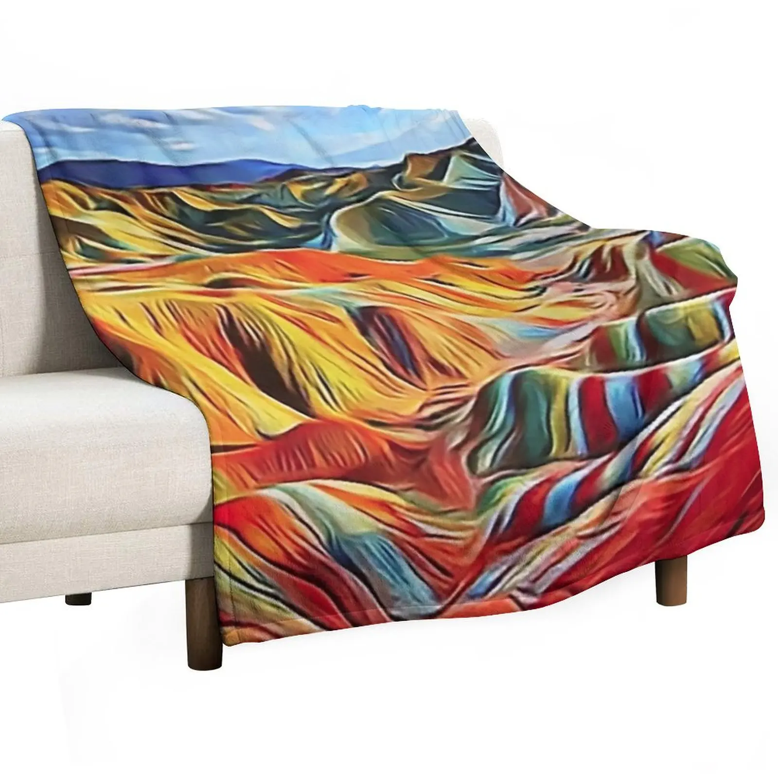 Peru - The Mountain of Seven Colors Throw Blanket Softest Luxury Throw Camping Thins Blankets For Sofas Cute Blankets