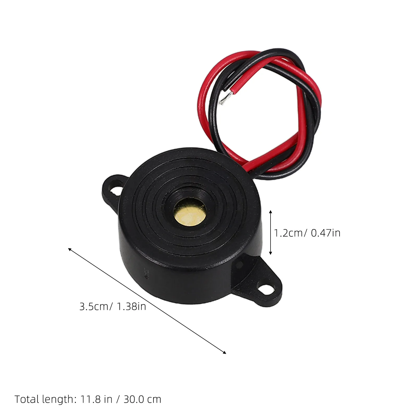 5Pcs Continuous Tone Electronic Alarm Buzzer High Decibel Active Piezo Buzzer Wired Module for Physics Projects Boat School Lab