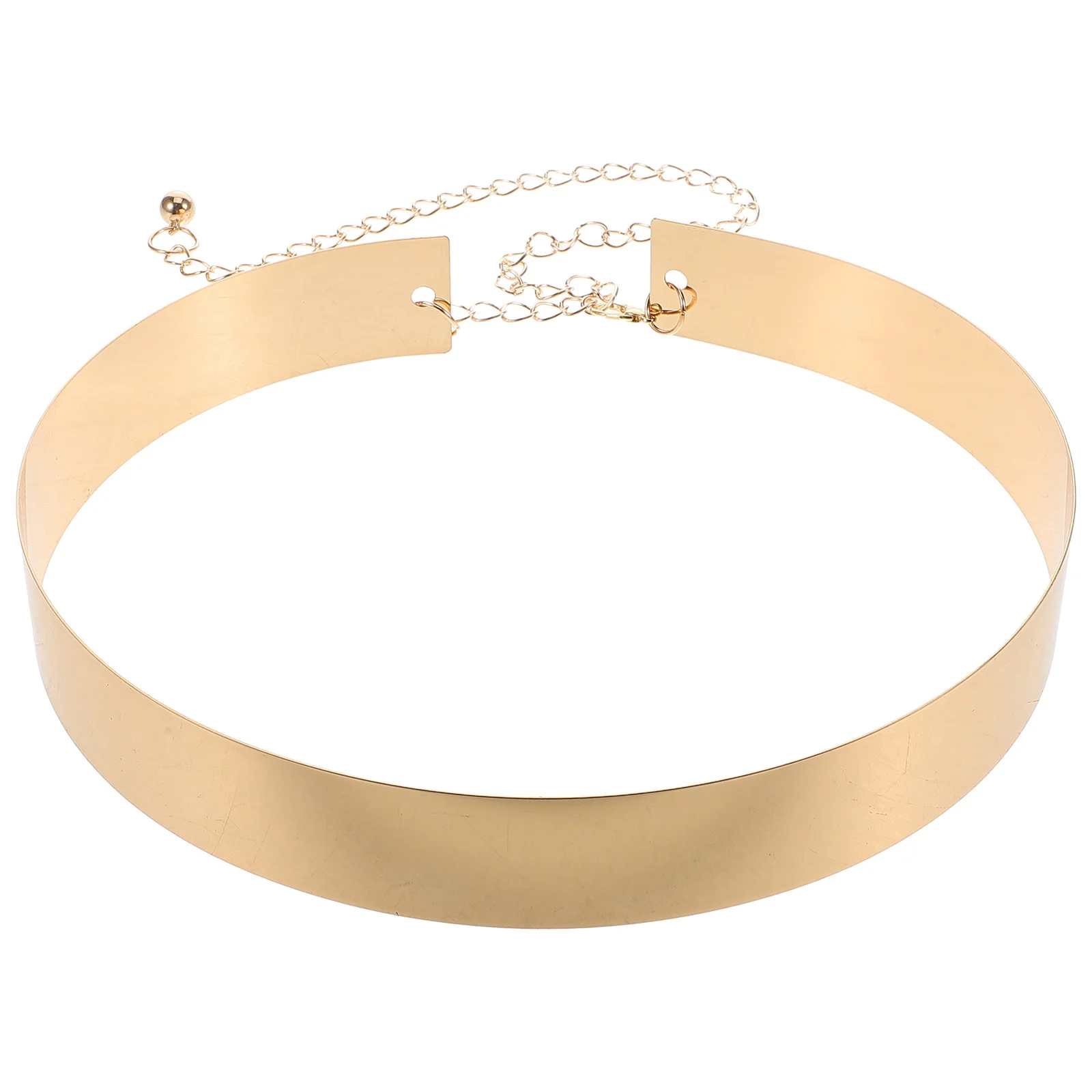 

Metal Waist Chain For Women Shiny Gold Adjustable Dress Belt Wide Waistband Fashionable Body Jewelry Wedding Party Formal