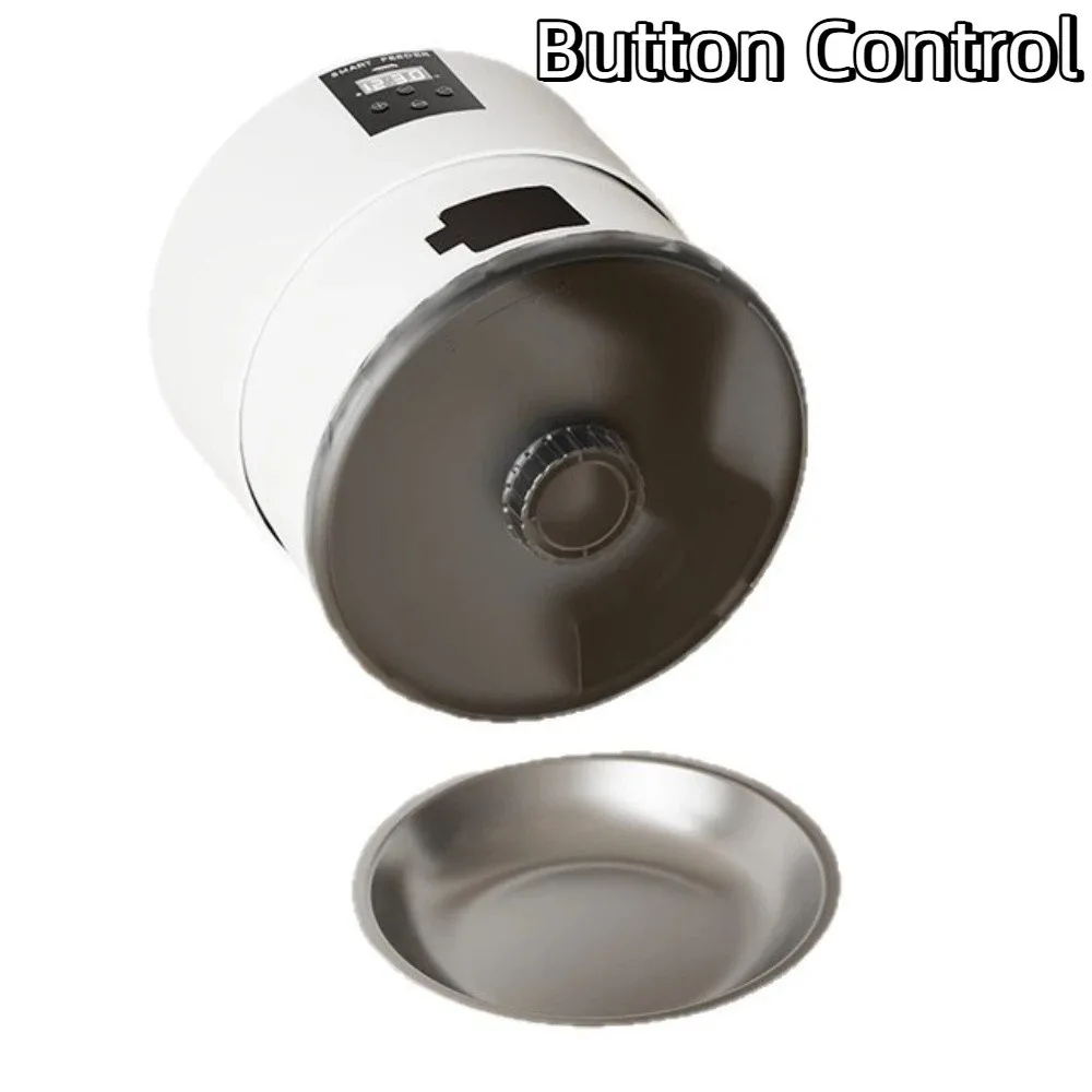 

Button/WIFI Control Pet Automatic Feeder Wall Mounted Timed Feeding Cat Drum Intelligent Feeder Quantitative