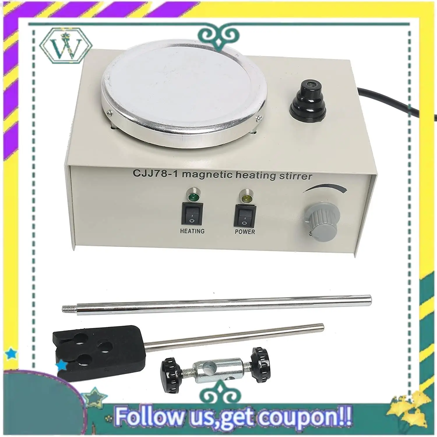 NEW 220V Heating Magnetic Stirrer Lab Mixer Machine 78-1 Hotplate Magnetic Stirrer Lab For Stirring 1000Ml EU Plug