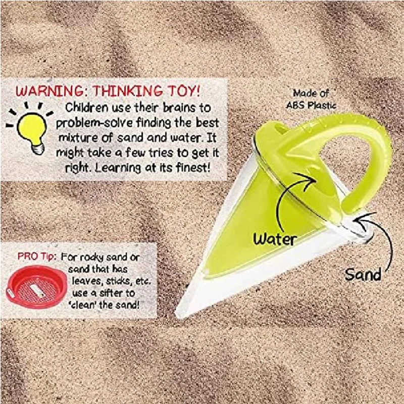 

CYGJ-Spilling Funnel Ultimate Sand & Water Mixing For Spectacular Creations - Ideal Beach For Kids Ages 4-8
