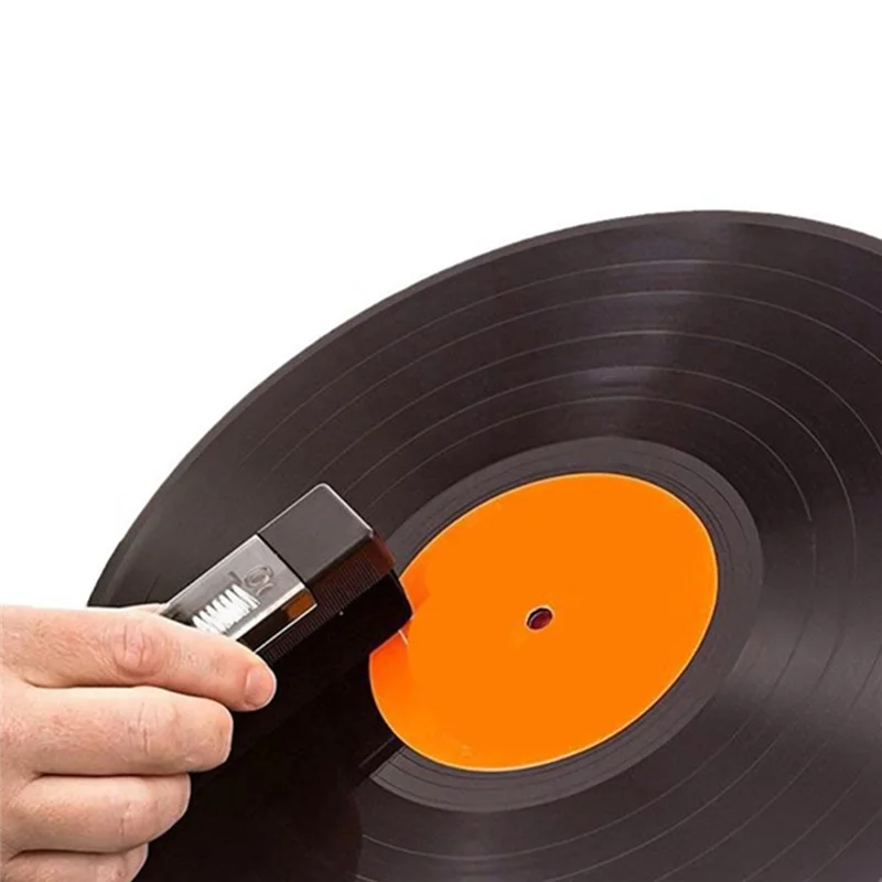 

Excellent-Vinyl Record Cleaning Kit Anti-Static Velvet Brush Dust Remover For CD/LP Phonograph Turntable Player Accessory