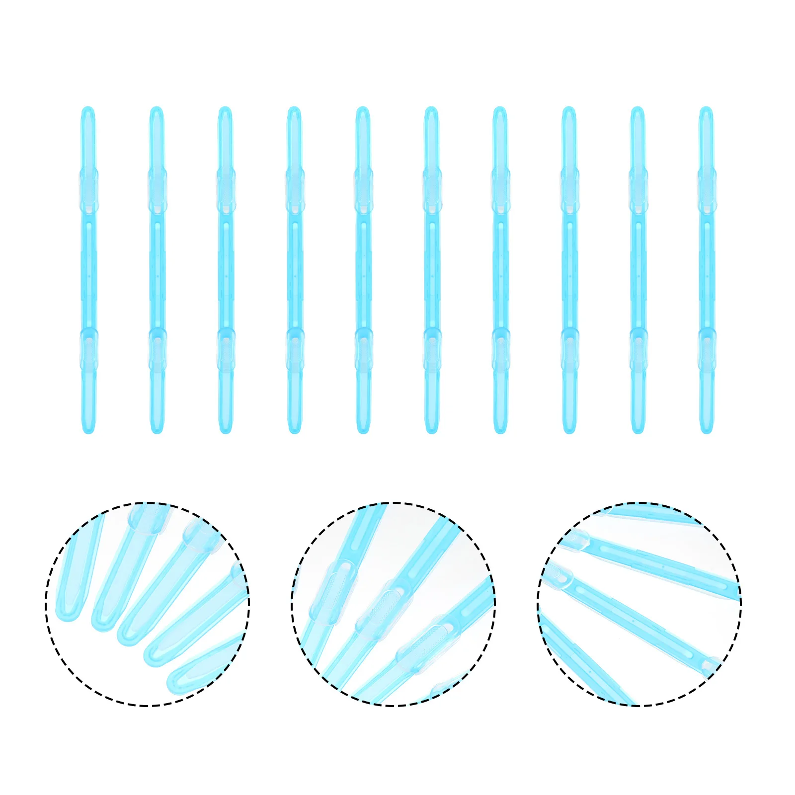 20 قطعة مقاطع الموثق البلاستيكية ملف ورقة كليب للمدرسة مكتب فضفاضة ورقة تجليد الكتب القرطاسية تخزين كليب #1