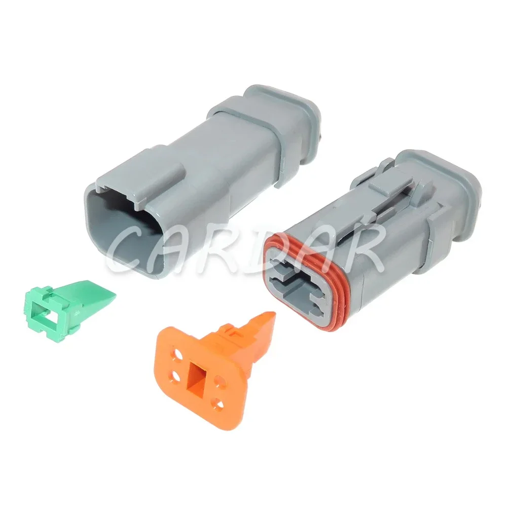 

1 Set 1 Set 4 Pin 1.6 Series Auto Pump Truck Nozzle Wiring Cable Socket AC Assembly DT04-4P-E008 DT04-4S-E008