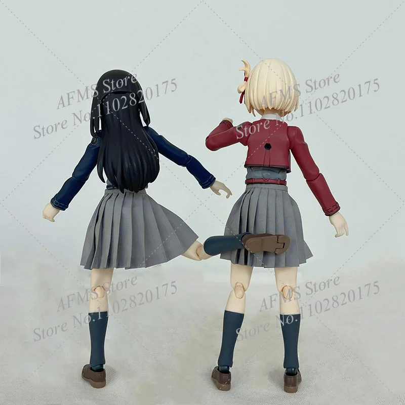 Figura coleccionable a escala 1/12, vestido de Inoue Takina Nishikigi Chisato, Falda plisada de Chica de Anime, figura de acción de soldado de 6" para mujer