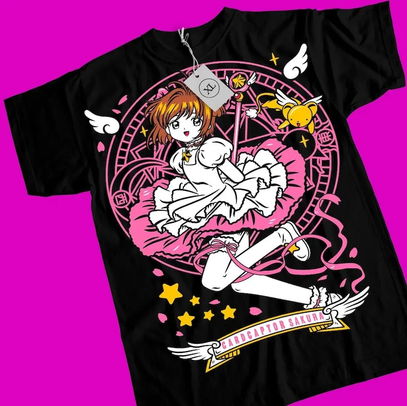 

Cardcaptor Sakura T-shirt, 90s retro design, Sakura anime, present for Sakura fans, cute clothing