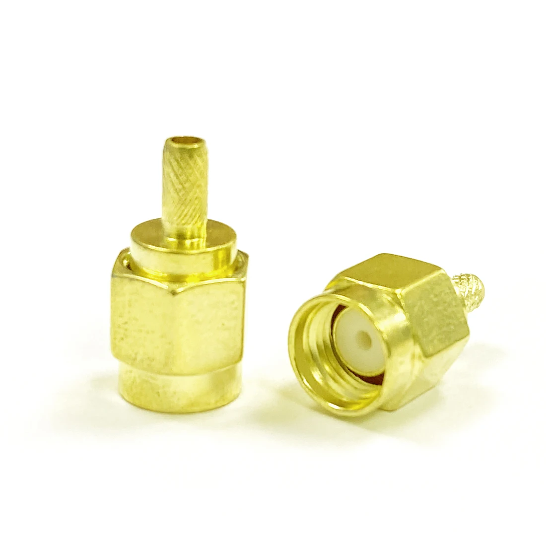 Veel 10 Stuks Sma Mannelijke Stekker Rf Coax Connector Crimp Rg316 Rg174 Lmr100 Kabel Terminal Rechte Goudplated Nieuwe Groothandel