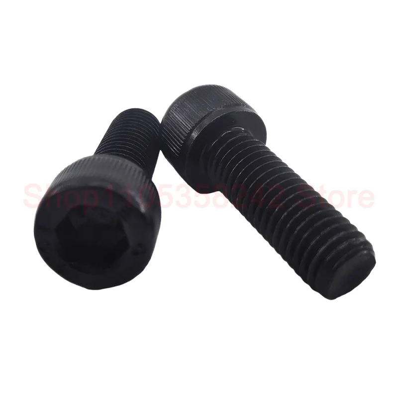 2-10Pcs M8 M10 M12 High Quality Full Thread Black Grade 12.9 Steel DIN912 Hexagon Hex Socket Cap Allen Head Screw Bolt