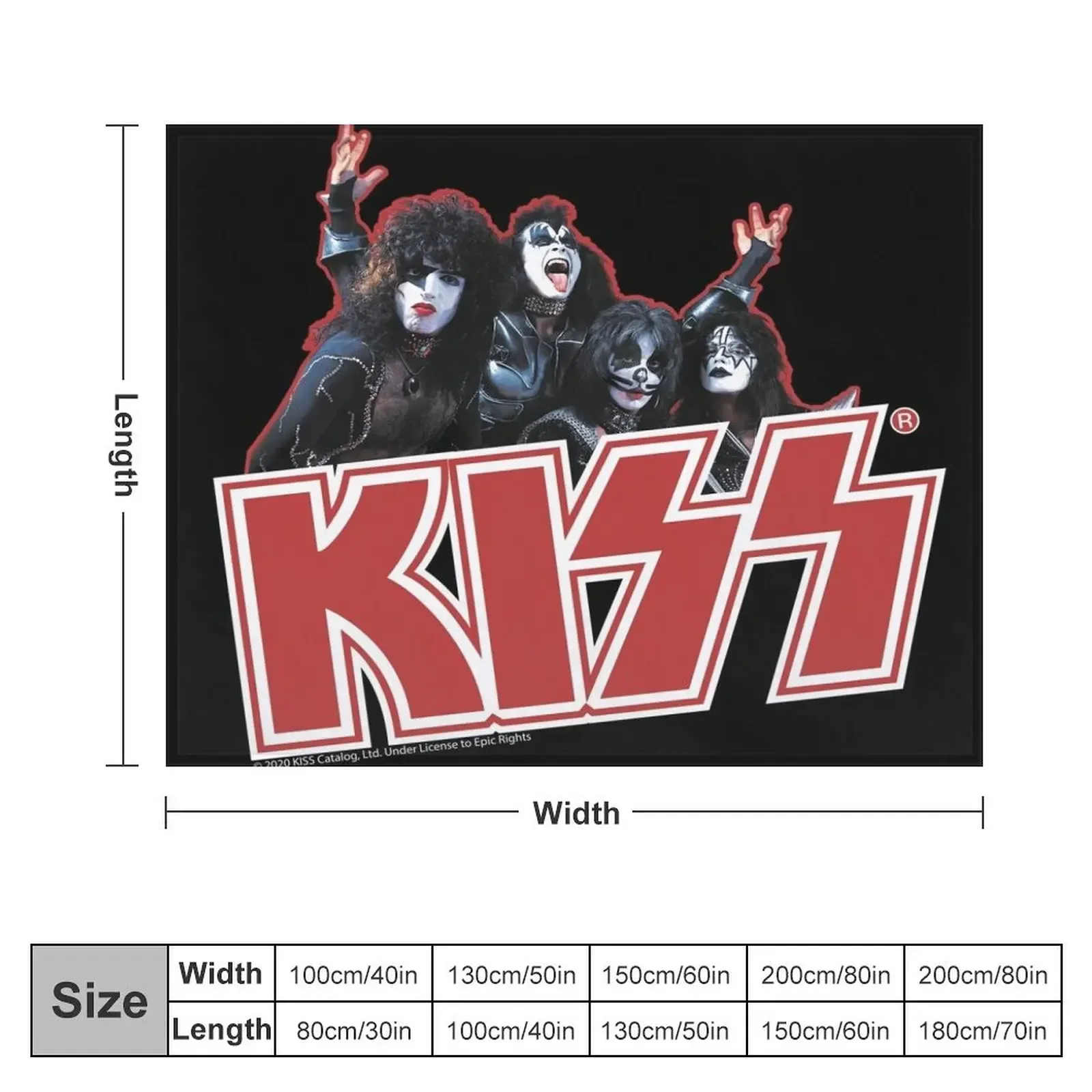 KISS Demon, Starchild, Spaceman and Catman Throw Blanket Soft Beds bed plaid Luxury Thicken Baby Blankets