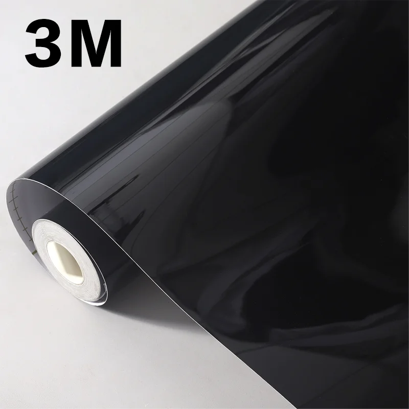 ألياف الكربون جسم السيارة فيلم الفينيل التفاف ماتي اكسسوارات لامع أسود ملصق ثلاثية الأبعاد 4D 5D 6D السيارات احباط غطاء تغطية الديكور #1