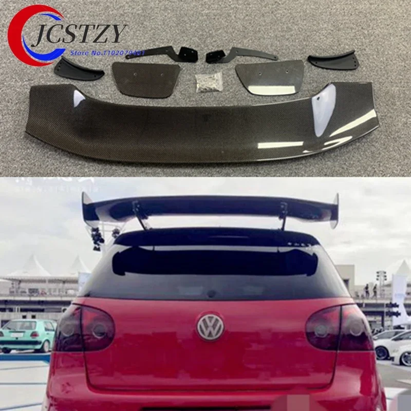 Golf 4 5 6 7 MK4 MK5 MK6 MK7 GT Style Carbon Fiber Rear Roof Lip Spoiler Wing for Volkswagen Hatchback Universal Spoiler