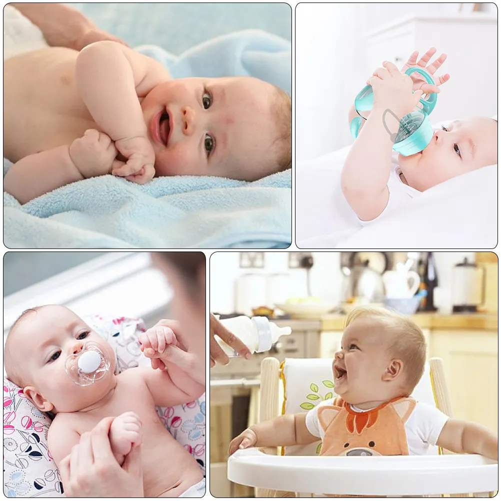 

Wide Mouth Bottle Leak Proof Travel Feeding Bottle Ergonomic Nonslip Handle for Newborns Toddlers Nursing