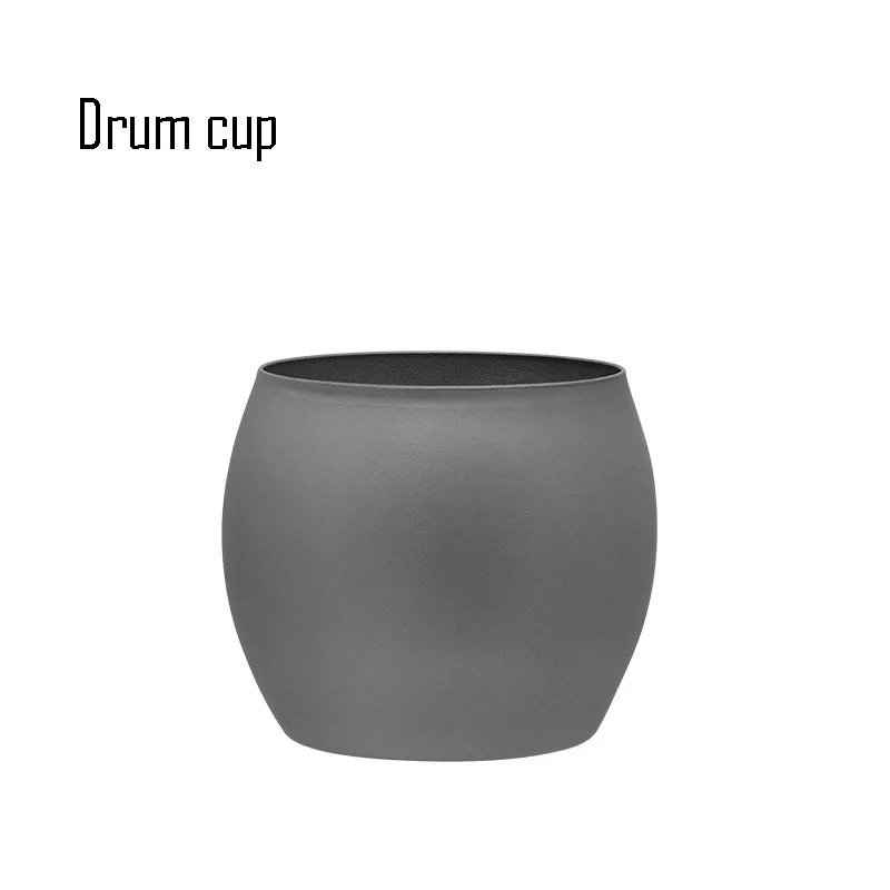 

Drum Cup,Double Layer Pure Titanium,Heat Insulation,Anti-scalding,Antibacterial And Mildew,Outdoor,Home,Kung Fu Tea Cup,Mug,95ML