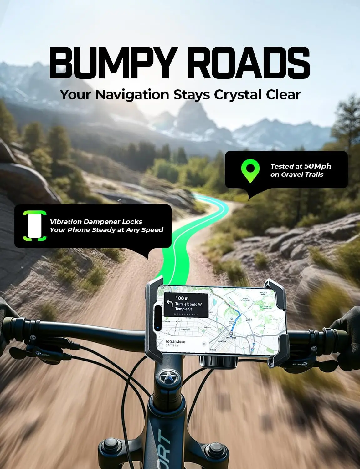 Anti-Shake Motorrad-Handyhalterung 2026 – Lenkerhalterung für iPhone/Samsung, Universell passend für Fahrrad & Roller – Detail 4