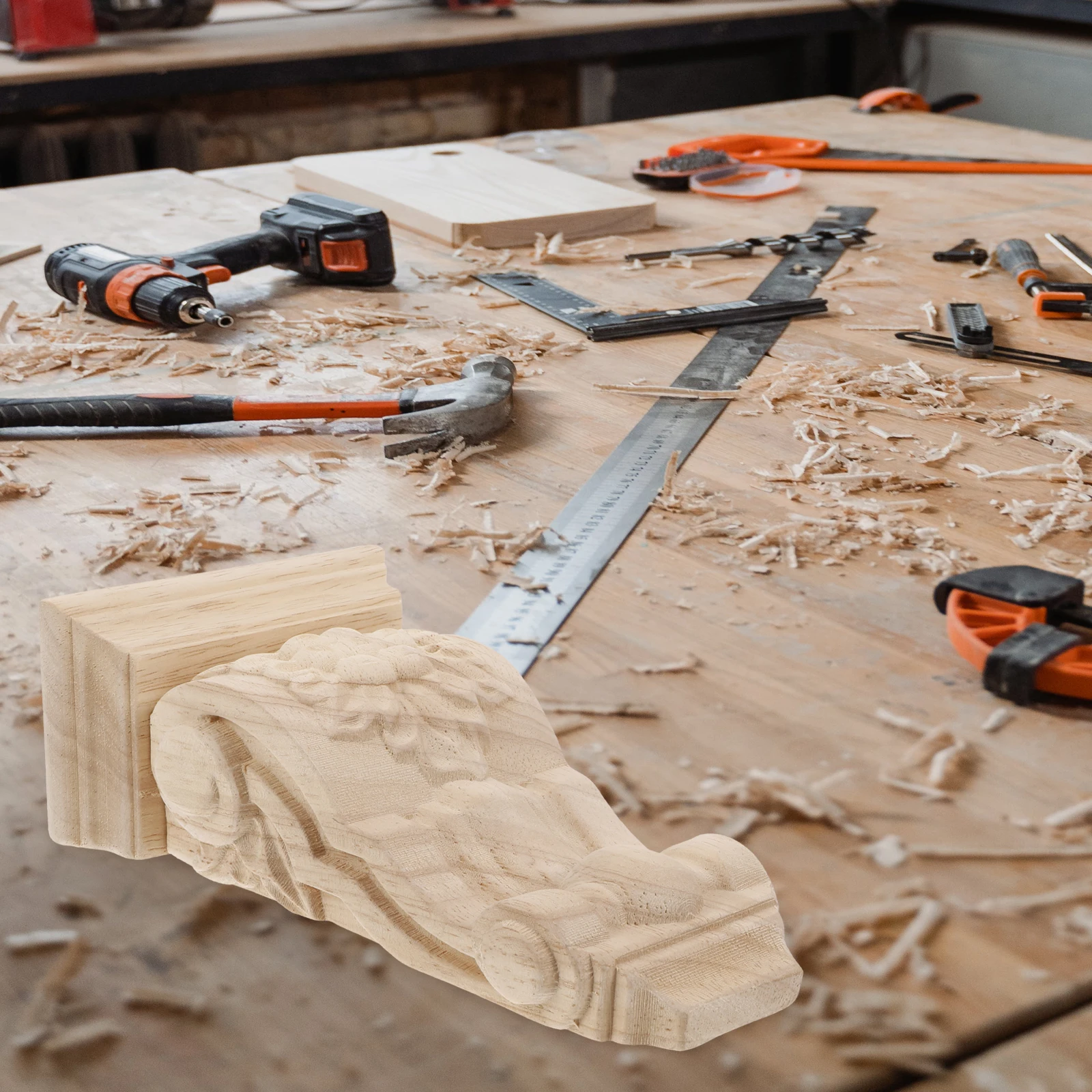 

Wooden Corbel Decorative Carved Wood Corbel for Villa DIY Decor European Style Durable Sturdy Corbels Wood Corbels,