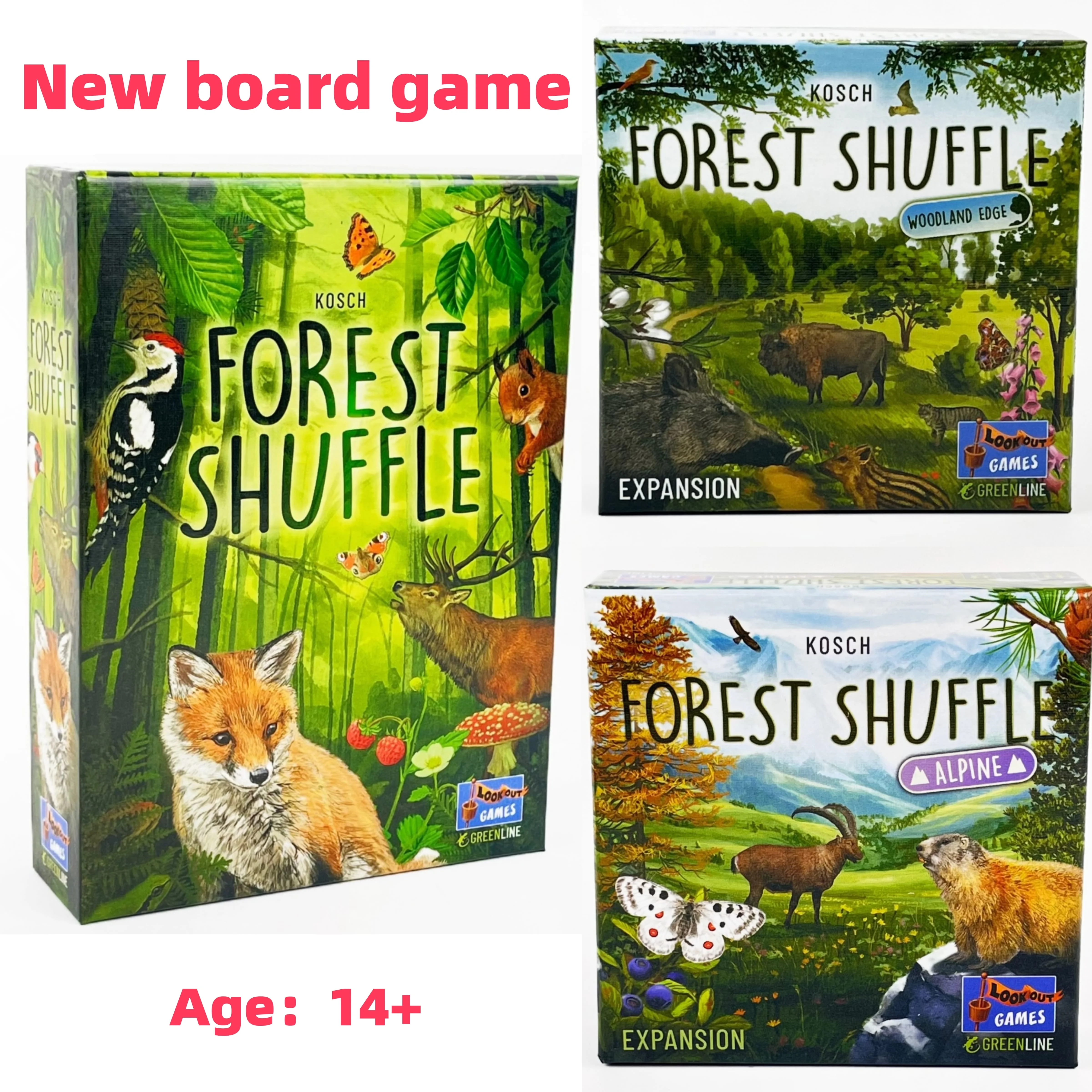Forest Shuffle Card Game -Strategic Nature Party Board Game for 4-8 Players, Adults & Families (English) Wildlife Art Social Fun