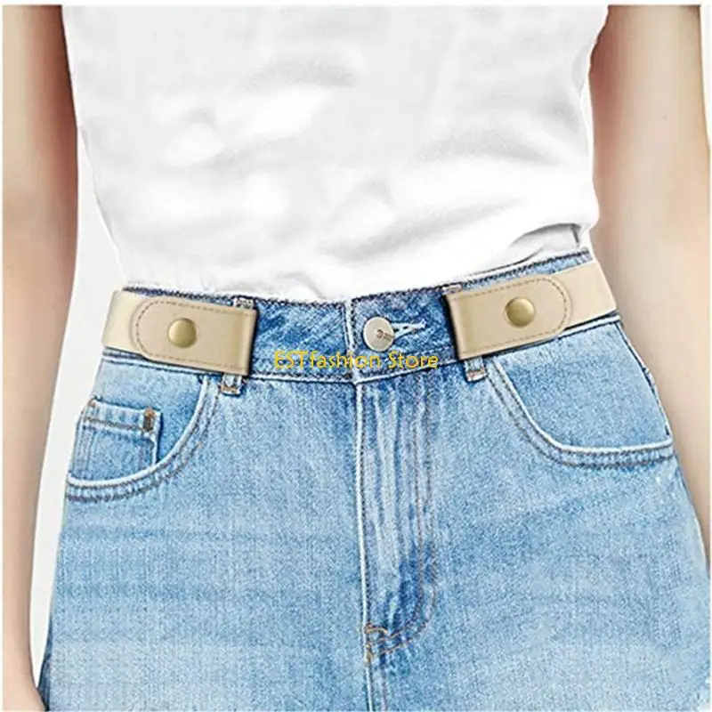 Y5GC Adjustable Stretchy Belt Durable Metal Clasp Multiple Colors Available