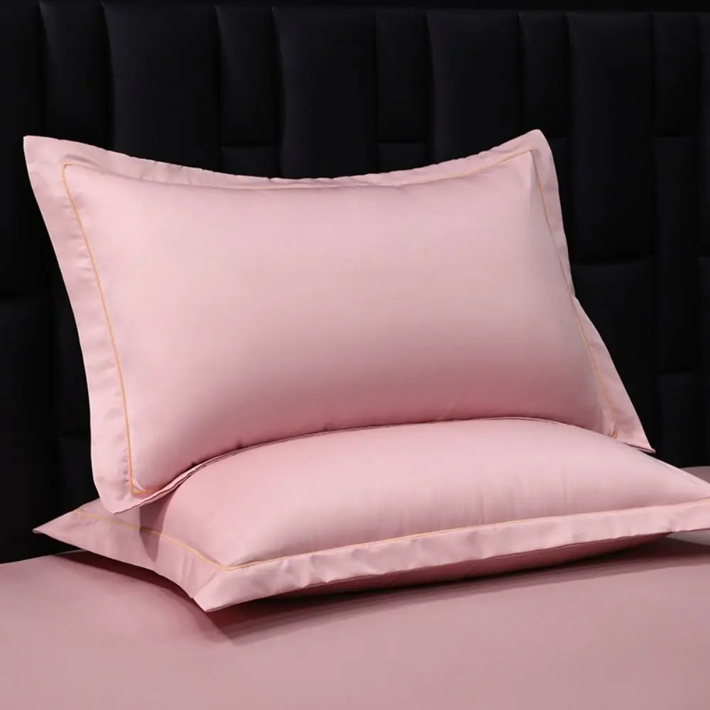 Luxury Soft Silky Pillow Covers 48x74cm Wide Edge Pillowcase Stain-Resistant Waterproof Envelope Style Pillow Covers All-Season