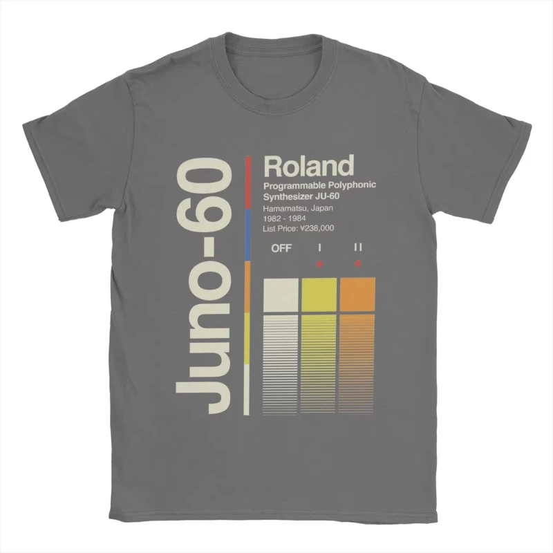 Juno 60 Vertical Roland T Shirt Men Cotton Novelty T-Shirt Round Neck Tee Shirt Short Sleeve Clothes Birthday Gift
