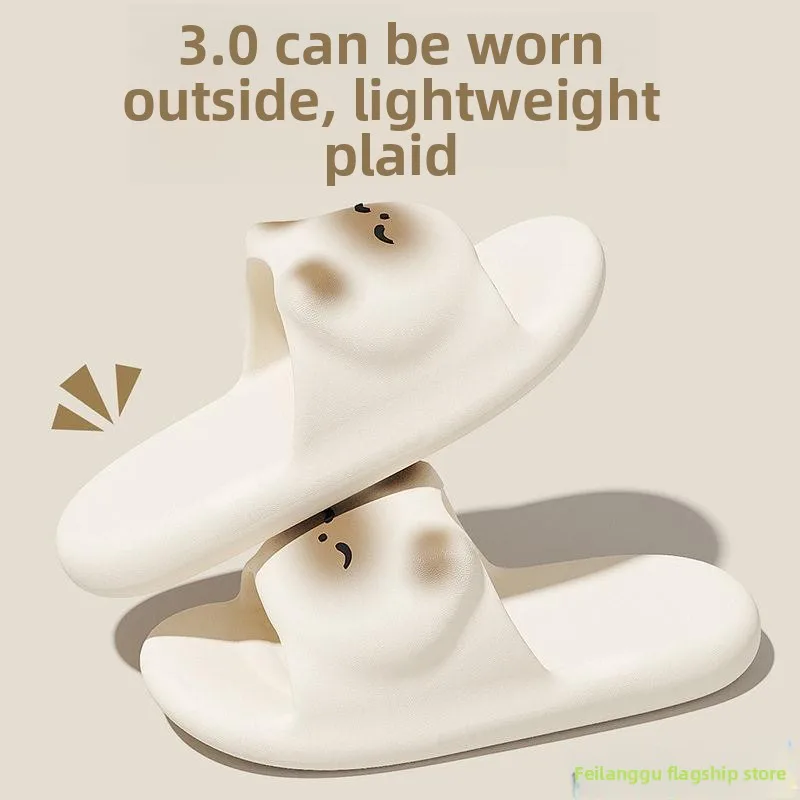 

2026 New Style Indoor Home Couples Cute Bathroom Anti-slip Bathing EVA Slippers Women Men Comfortable Slipper Sensation