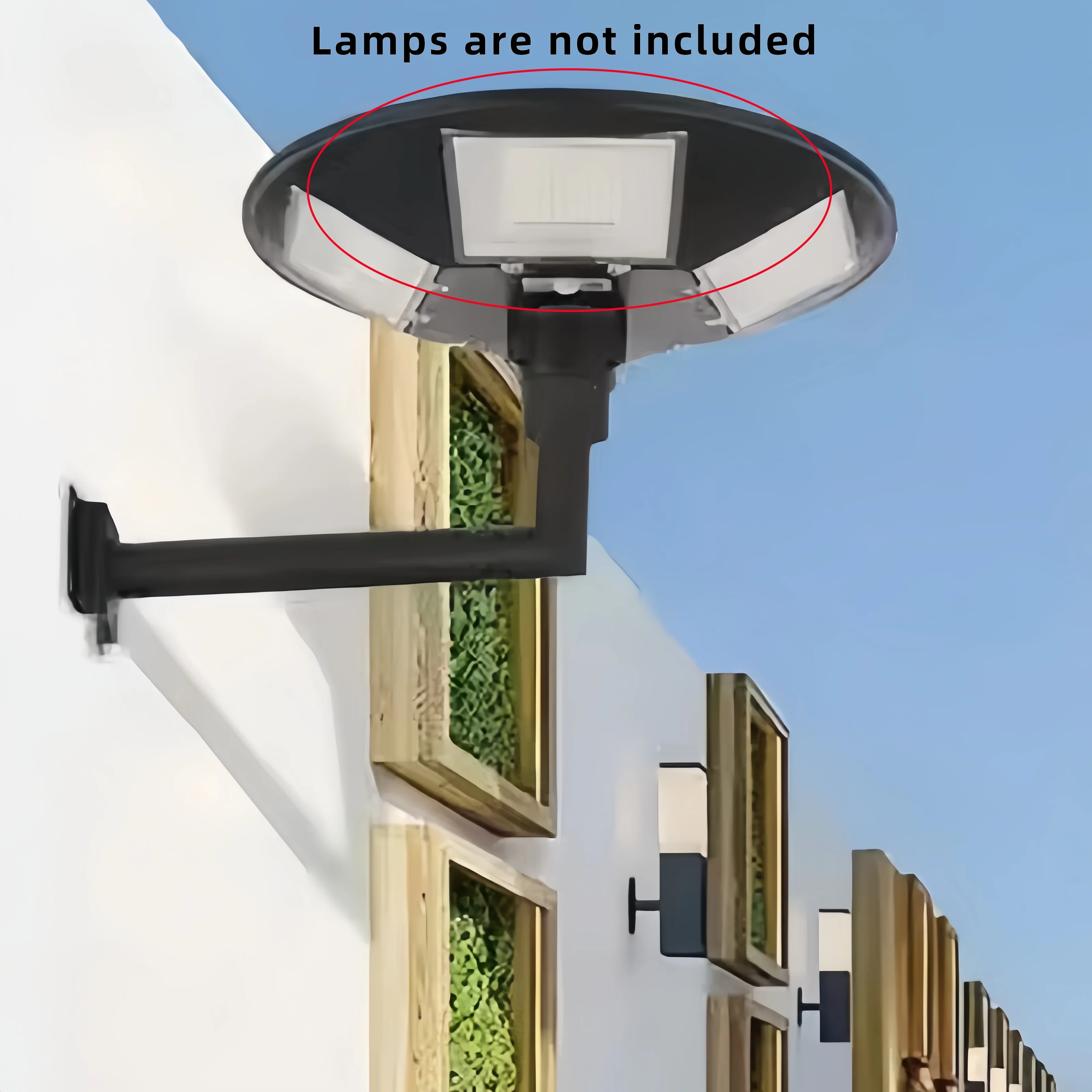 

Led lamp accessories hoop wall installation expansion screw solar street lamp bracket integrated lamp arm