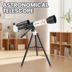 Kids STEM Telescope with 3 Eyepieces Science Experiment Teaching Portable Astronomy Telescope Toys for Children Birthday Gifts