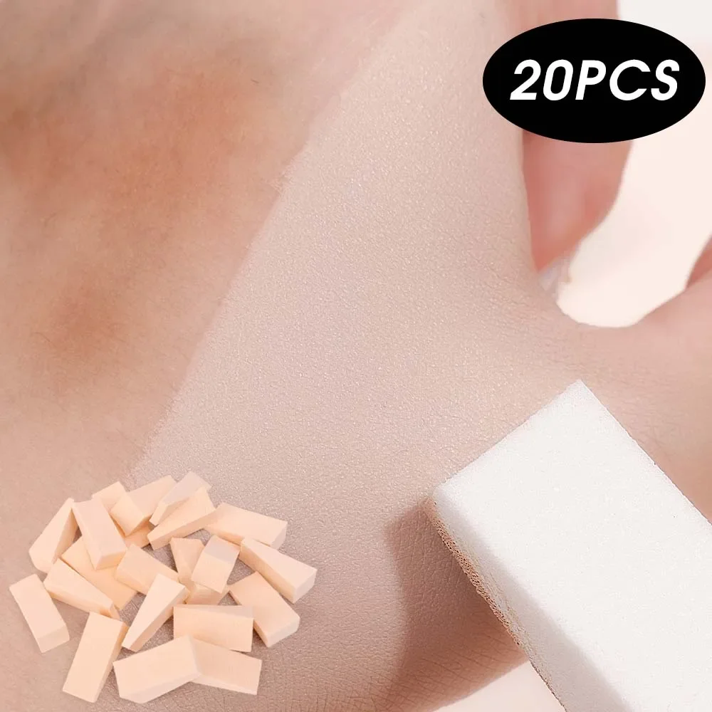 100pcs Triangle Soft Makeup Sponge Puff Soft Smooth Facial Foundation Powder Puffs Dry and Wet Dual Purpose Concealer Cream Tool