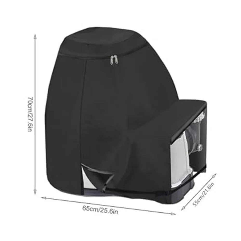 Oxford Fabric Sand Filter Pump Cover Weatherproof UV Resistant with Secure Elastic Buckle Strap for Sand Filter Pump Protection