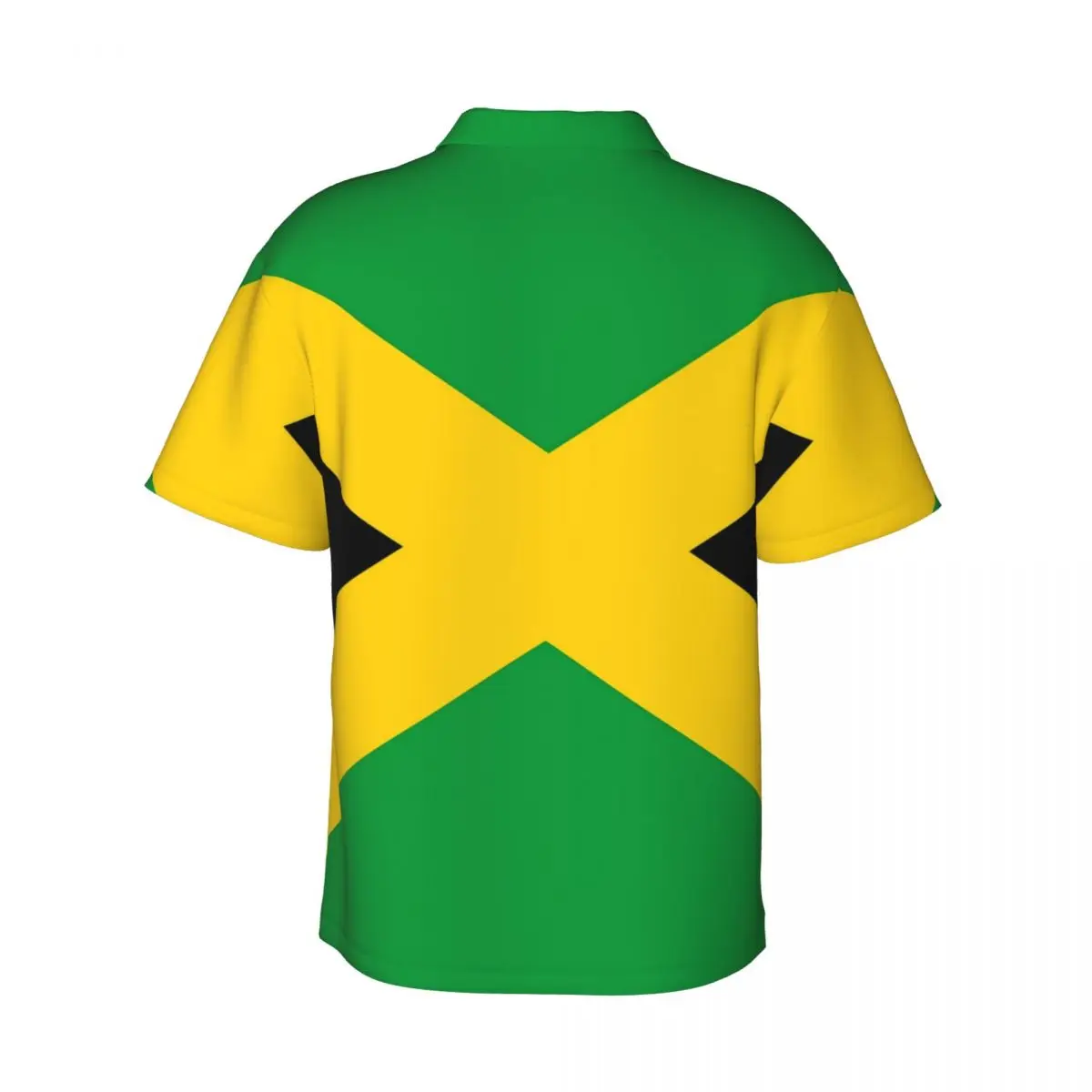 Hawaii Shirt Vacation Jamaica Flag Blouses National Celebration Elegant Casual Shirts Male Short-Sleeve Breathable Tops