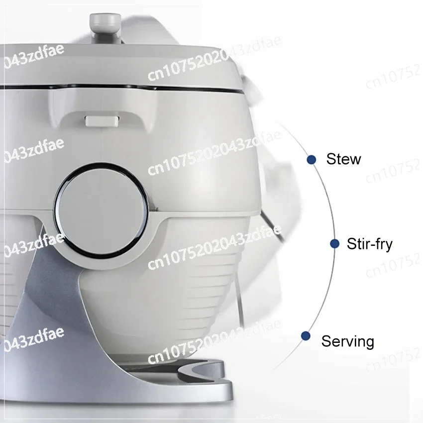 6L Multi Cooker Full Automatic Intelligent Cooker Stir Frying Cooking Machine Non-stick Cooking Wok Pot Touch Panel Cooker Robot