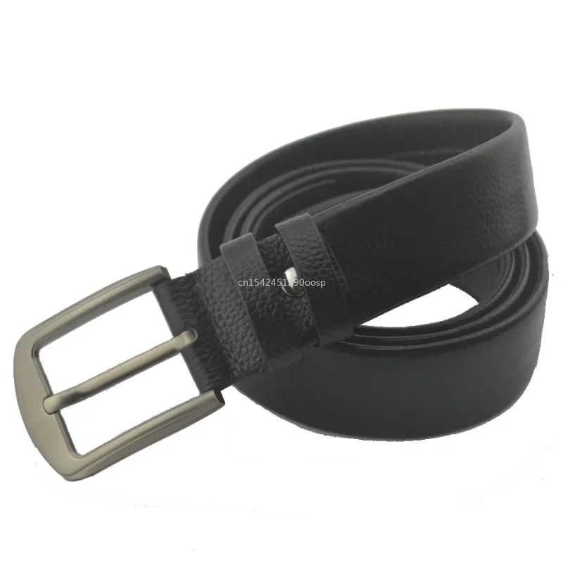 130cm Zipper Belt Can Put Money First Layer Belt Men's High Quality Leather Pin Buckle Belt Secret Hidden Wallet