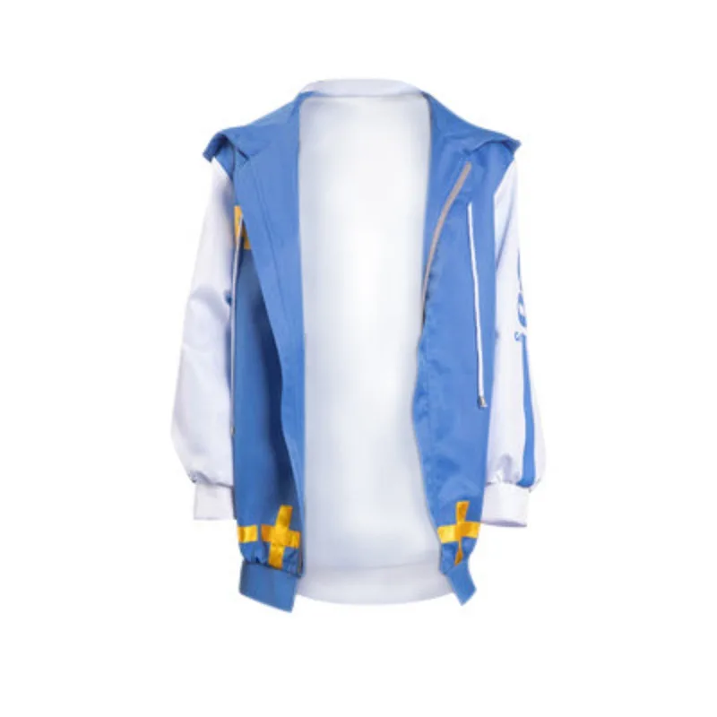 Anime Game Guilty Gear Bridget Coat Cosplay Costume Adult Women Uniform 3D Digital Printed Hooded Zip-up Shirt Girl Gift