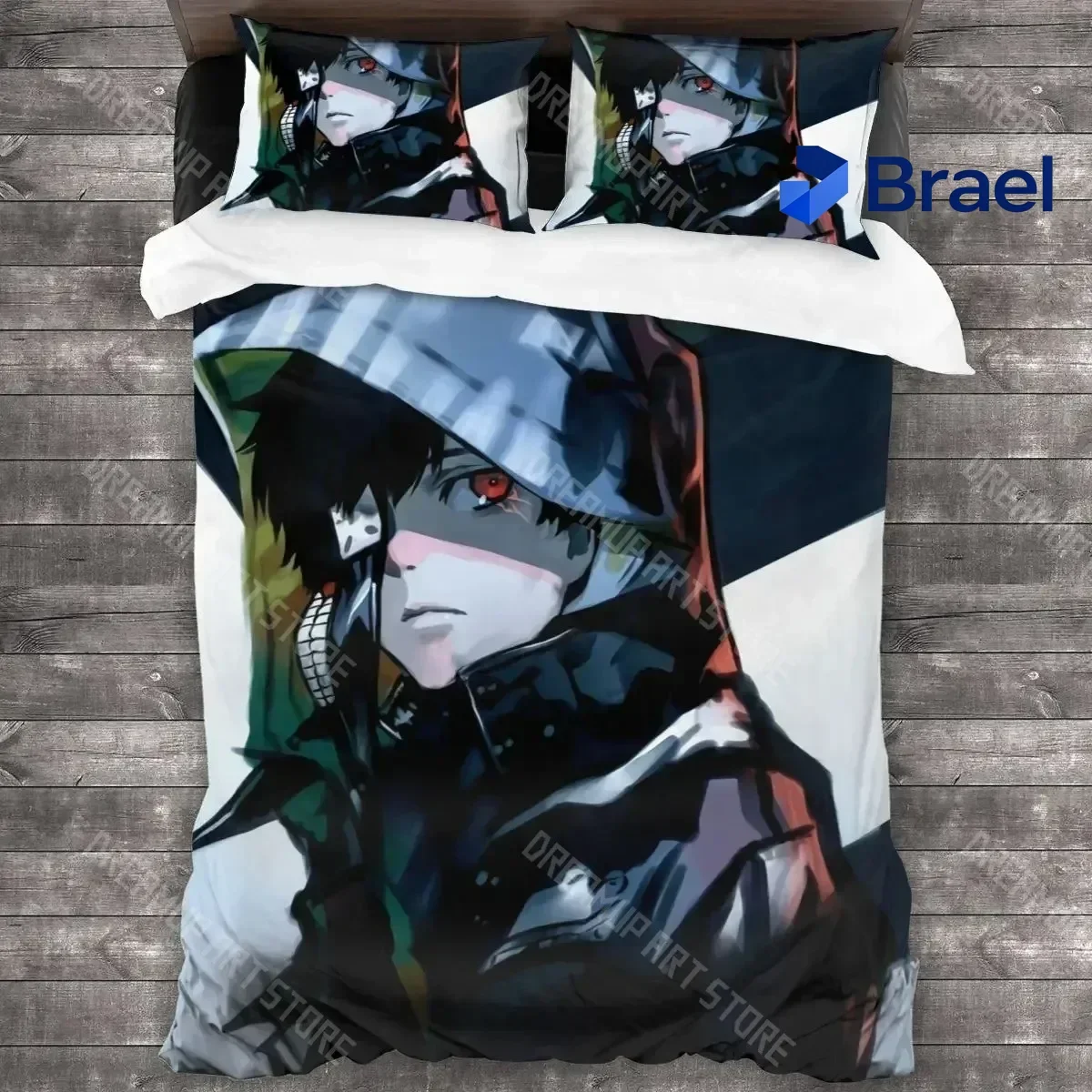 Exquisite 3D Print Tokyo Ghoul Bedding Set Single Twin Full Queen King Size Bed Set Teenager Bedroom Duvetcover Sets