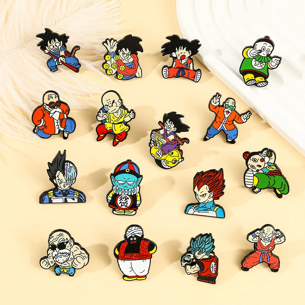 Classic Anime Series Enamel Pin Collection Multi-Styles Character Brooches Metal Badge for Denim Jacket Backpack Decoration