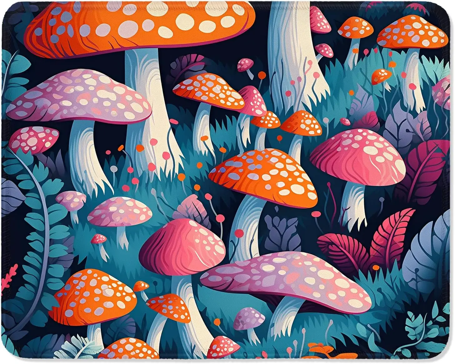 

Beautiful mushroom mouse pad with high-quality stitching smooth texture waterproof desktop protection pad and computer accessory