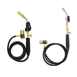 Propane Torch Welding Torch Plumbing Multi Purpose Torch Flame Locks BBQ Torch Weld Brazing 1.5M Hose Ignition Welding Blower